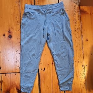 Athleta Blue Jogger Sweatpants with Elastic Cuffs